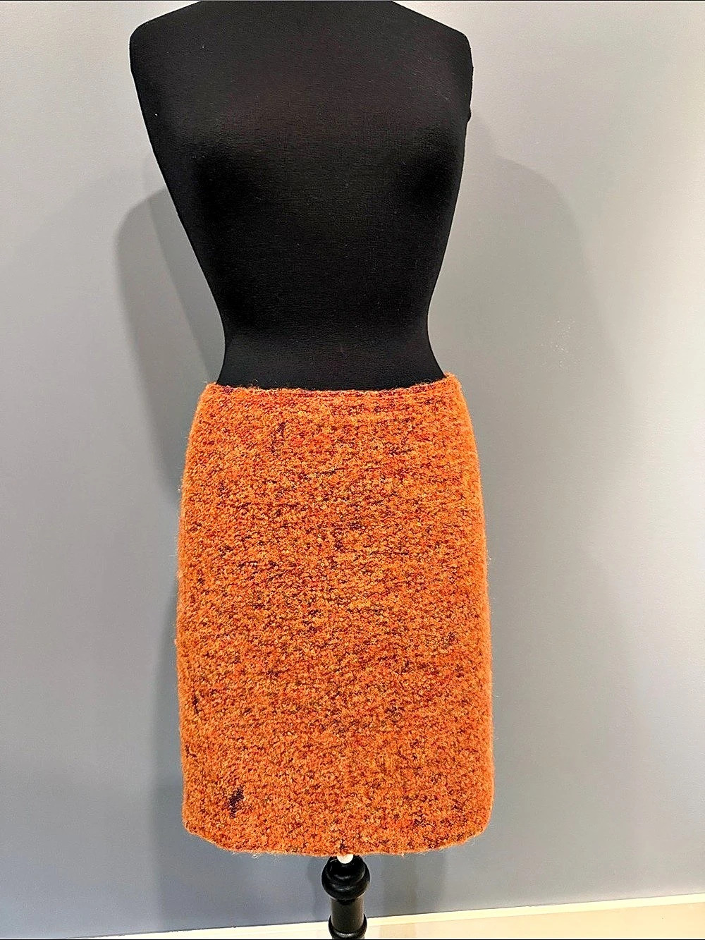 Rachel Mara Orange Mini Skirt Size Medium Like New